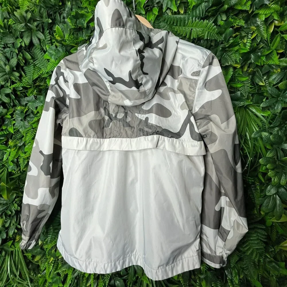 Jordan‎ Craig Jacket Boys 12 Gray Camouflage Hooded Zip Legacy Edition 0241